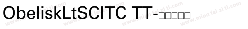 ObeliskLtSCITC TT字体转换